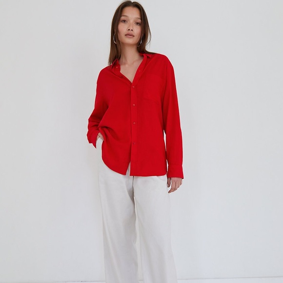 Babaton White Button-up - Picture 2 of 3